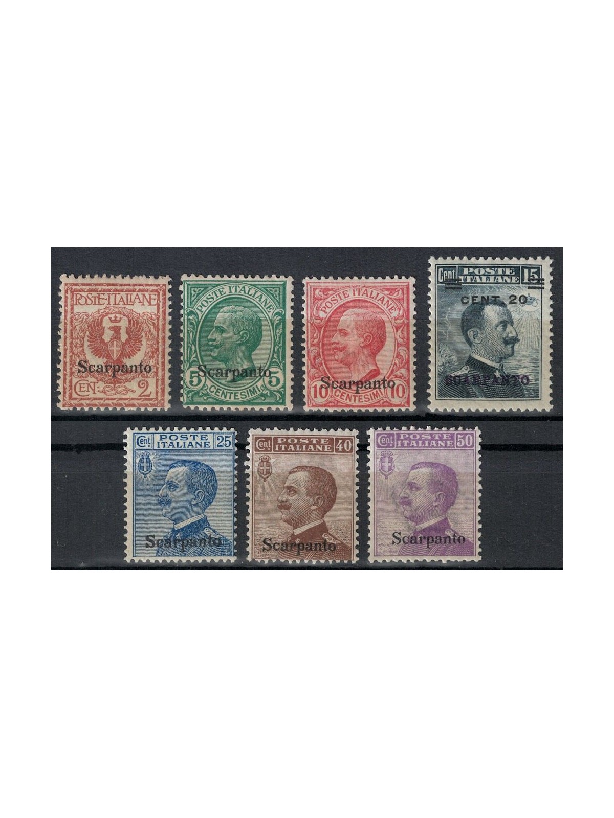 EGEO SCARPANTO 1912 Ordinary set 7v MNH**