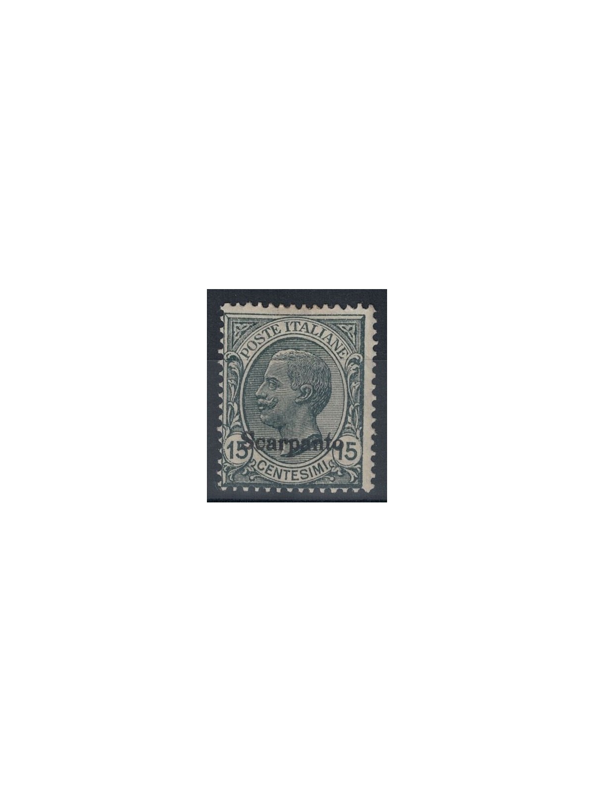 EGEO SCARPANTO 1921 15c slate MNH**