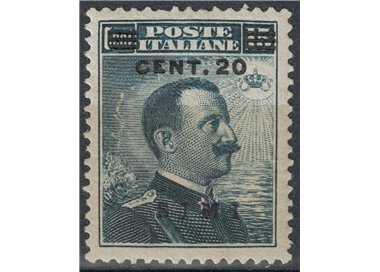 EGEO SIMI 1916 20c on 15c grey black MNH**
