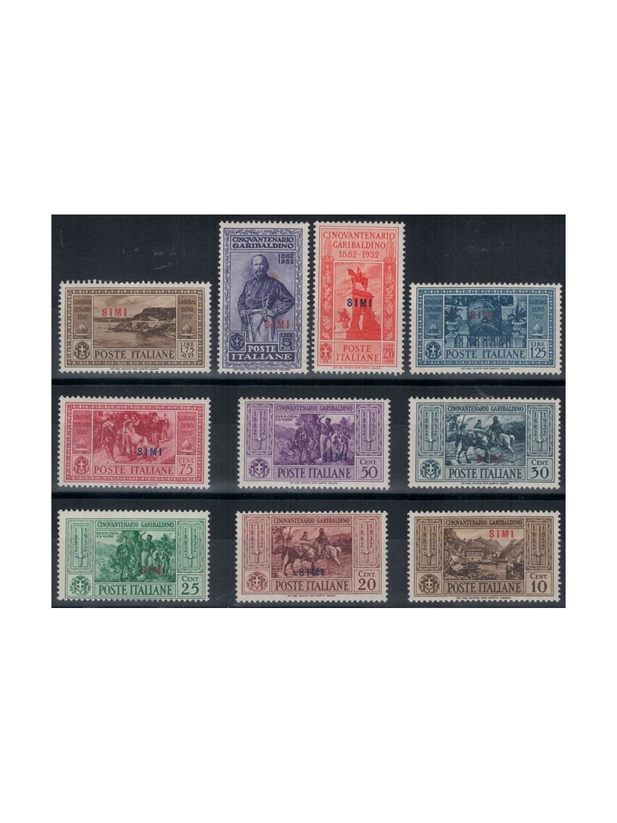 EGEO SIMI 1932 Giuseppe Garibaldi 10v MNH**