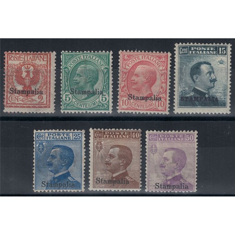 EGEO STAMPALIA 1912 Serie ordinaria 7v MNH**