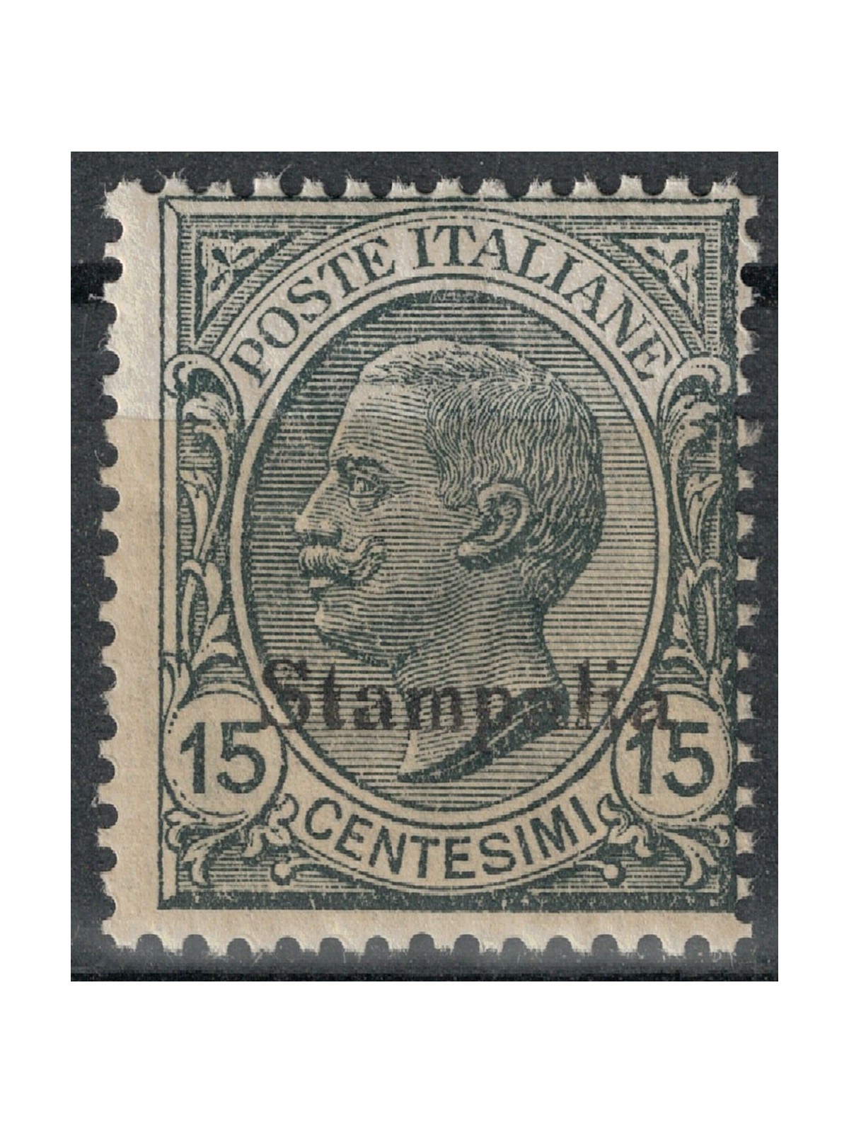 EGEO STAMPALIA 1921 15c ardesia MNH**
