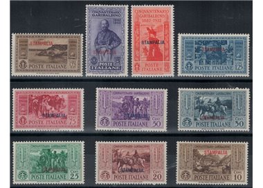 EGEO STAMPALIA 1932 Giuseppe Garibaldi 10v MNH**