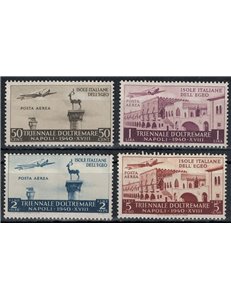 EGEO 1940 Mostra Triennale d'Oltremare (posta aerea) 4v MNH**