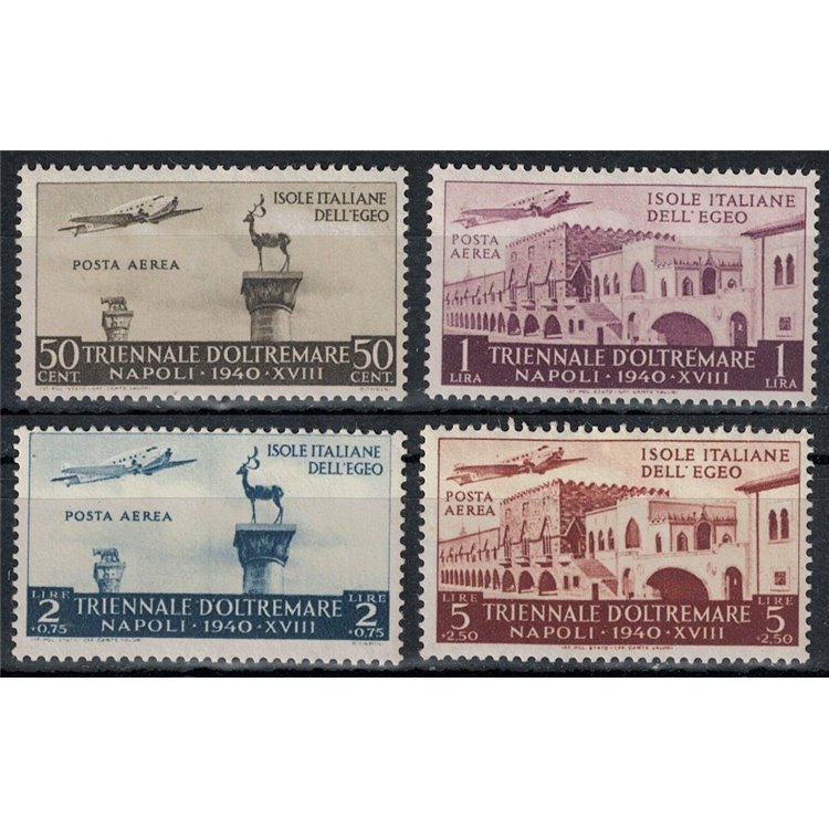 EGEO 1940 Mostra Triennale d'Oltremare (posta aerea) 4v MNH**