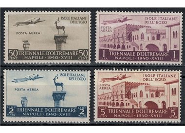 EGEO 1940 Overseas Triennial Exhibition (airmail) 4v MNH**
