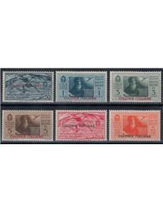 COLONIES GENERAL ISSUES 1932 Dante Alighieri (airmail) 6v MNH**