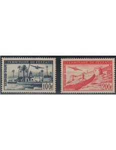 FEZZAN (OCC. FRANCESE) 1950 Posta Aerea 2v MNH**