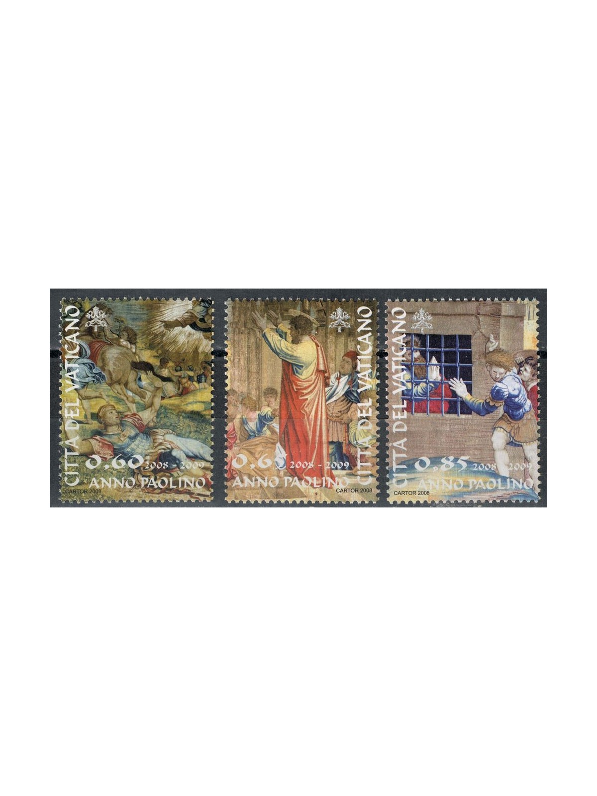 VATICAN 2008 Pauline Year 3v MNH**