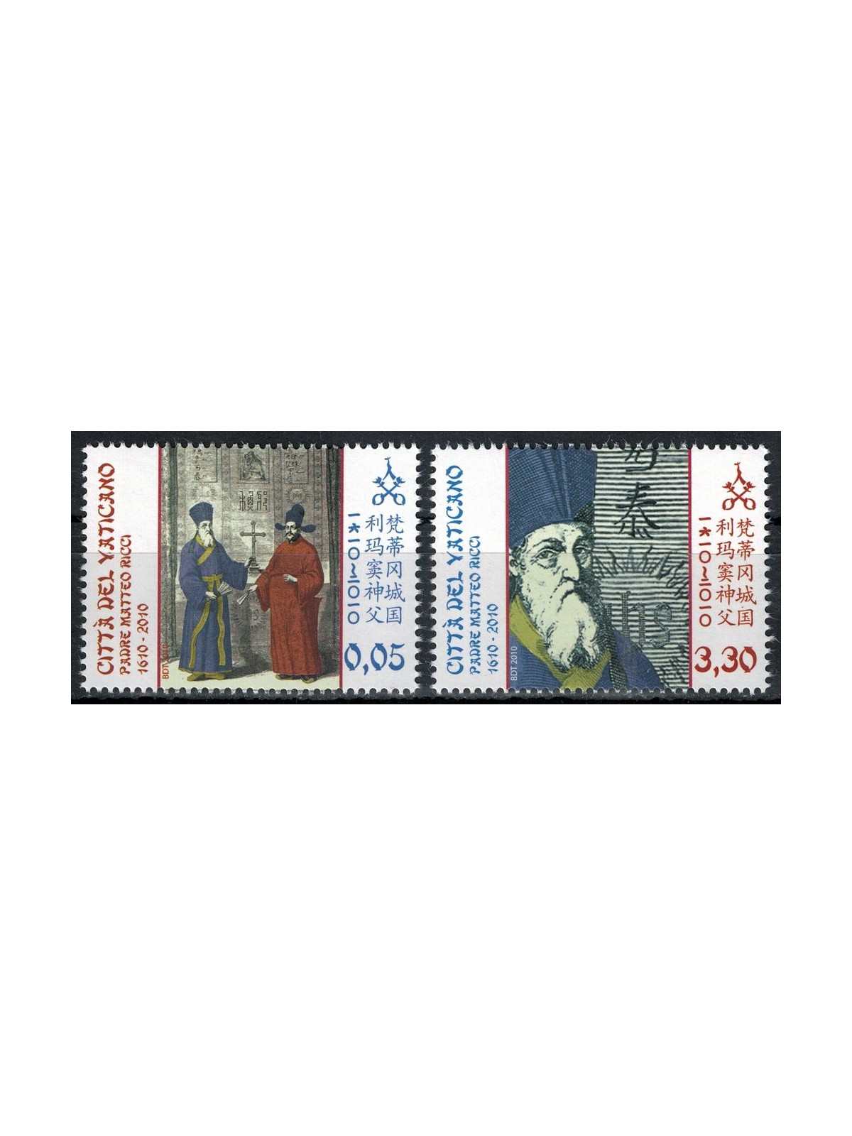 VATICAN 2010 Father Matteo Ricci 2v MNH**