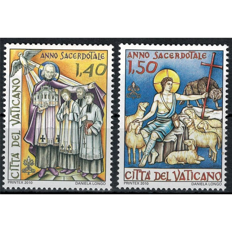 VATICANO 2010 Anno sacerdotale 2v MNH**