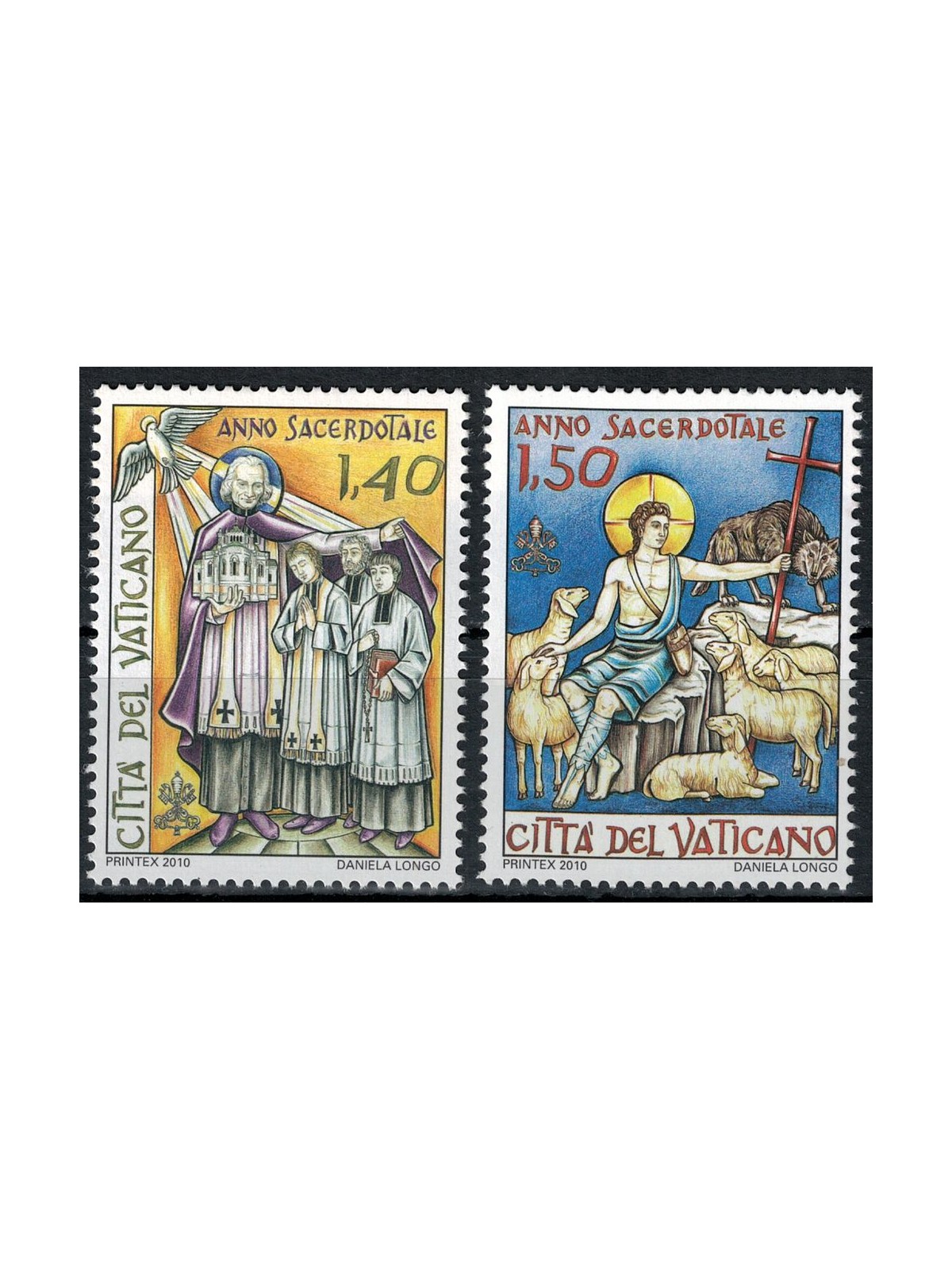VATICANO 2010 Anno sacerdotale 2v MNH**