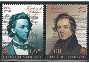 VATICAN 2010 Chopin and Schumann 2v MNH**