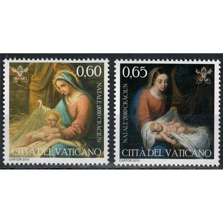 VATICAN 2010 Christmas 2v MNH**