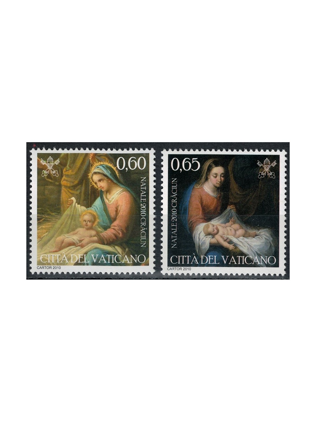 VATICAN 2010 Christmas 2v MNH**