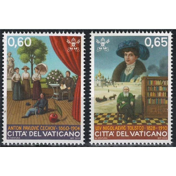 VATICANO 2010 Tolstoj e Checov 2v MNH**