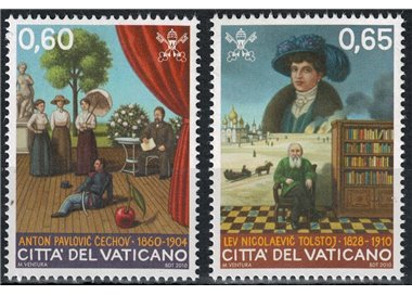 VATICAN 2010 Tolstoy and Chekhov 2v MNH**