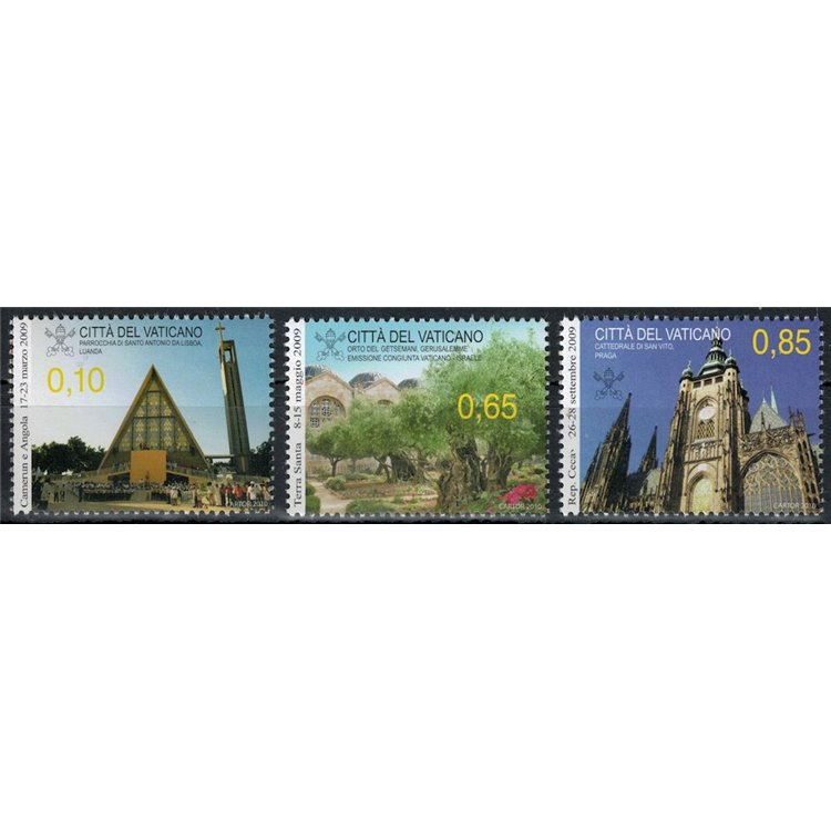 VATICAN 2010 Pope's Travels 3v MNH**