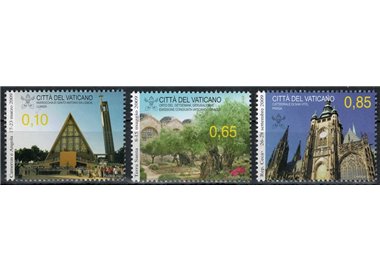 VATICAN 2010 Pope's Travels 3v MNH**