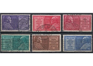 VATICANO 1954 Anno Mariano 6v us