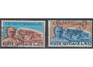 VATICAN 1954 Lateran Pacts 2v us