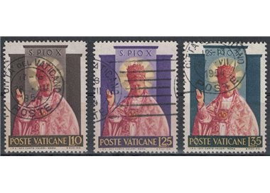 VATICAN 1954 Sanctification of Pius X 3v us
