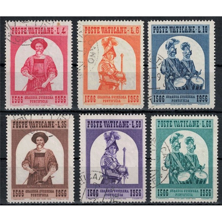 VATICAN 1956 Swiss Guard 6v us