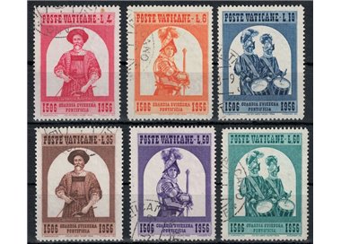 VATICANO 1956 Guardia Svizzera 6v us