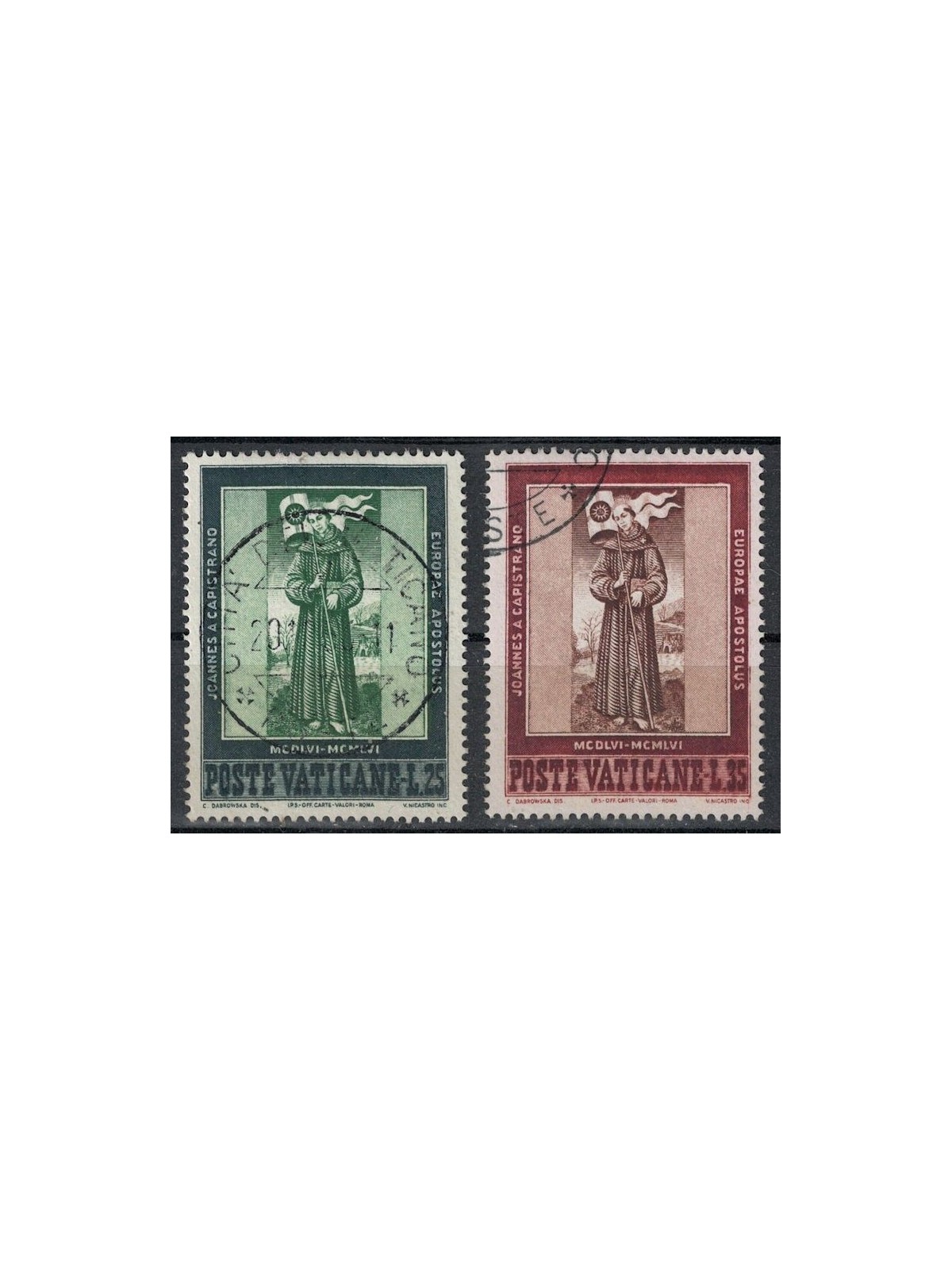 VATICAN 1956 St. John of Capistrano 2v us