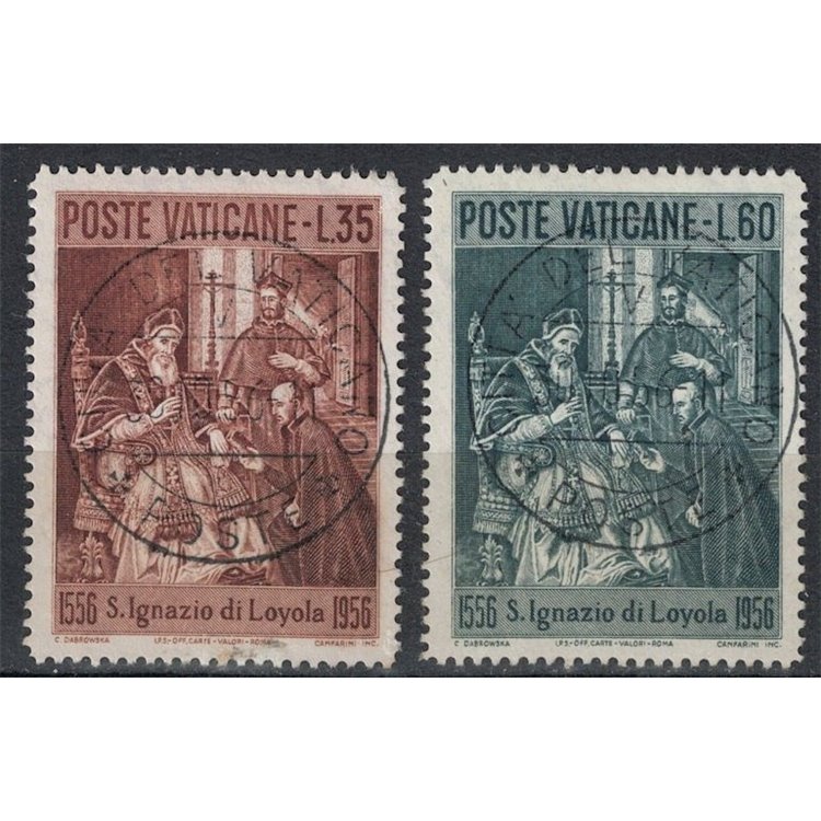 VATICAN 1956 Saint Ignatius of Loyola 2v us