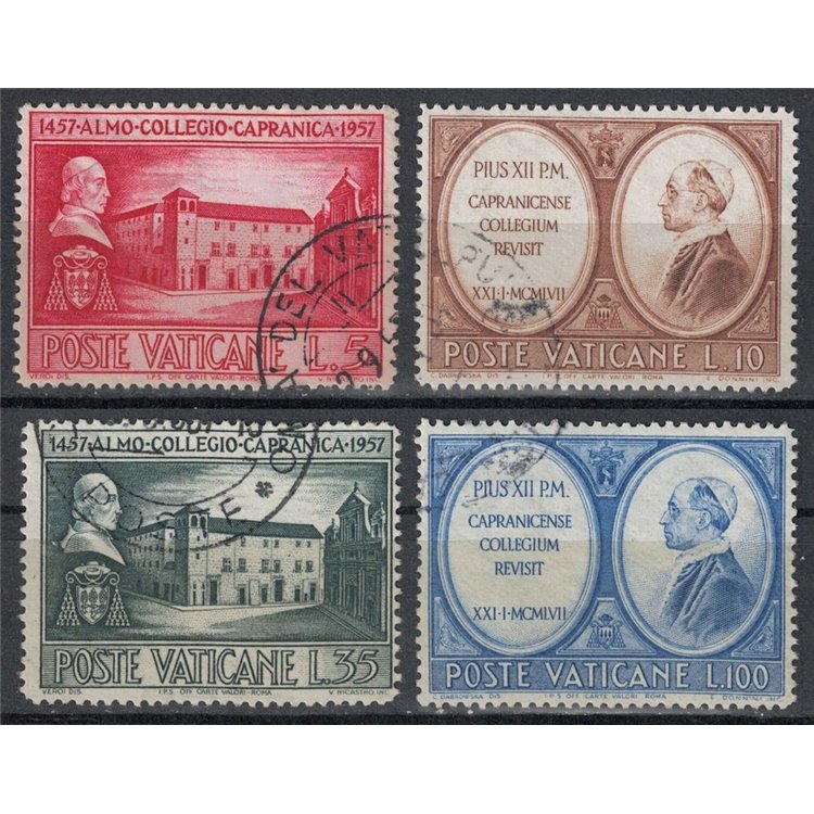 VATICANO 1957 Collegio Capranica 4v us