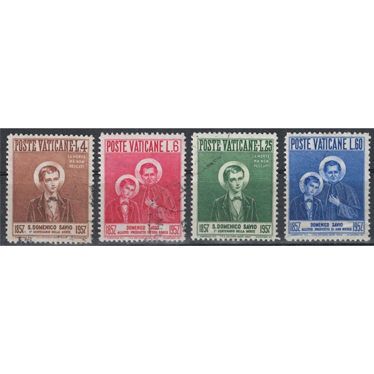 VATICAN 1957 Saint Dominic Savio 4v us