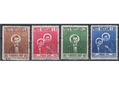 VATICAN 1957 Saint Dominic Savio 4v us