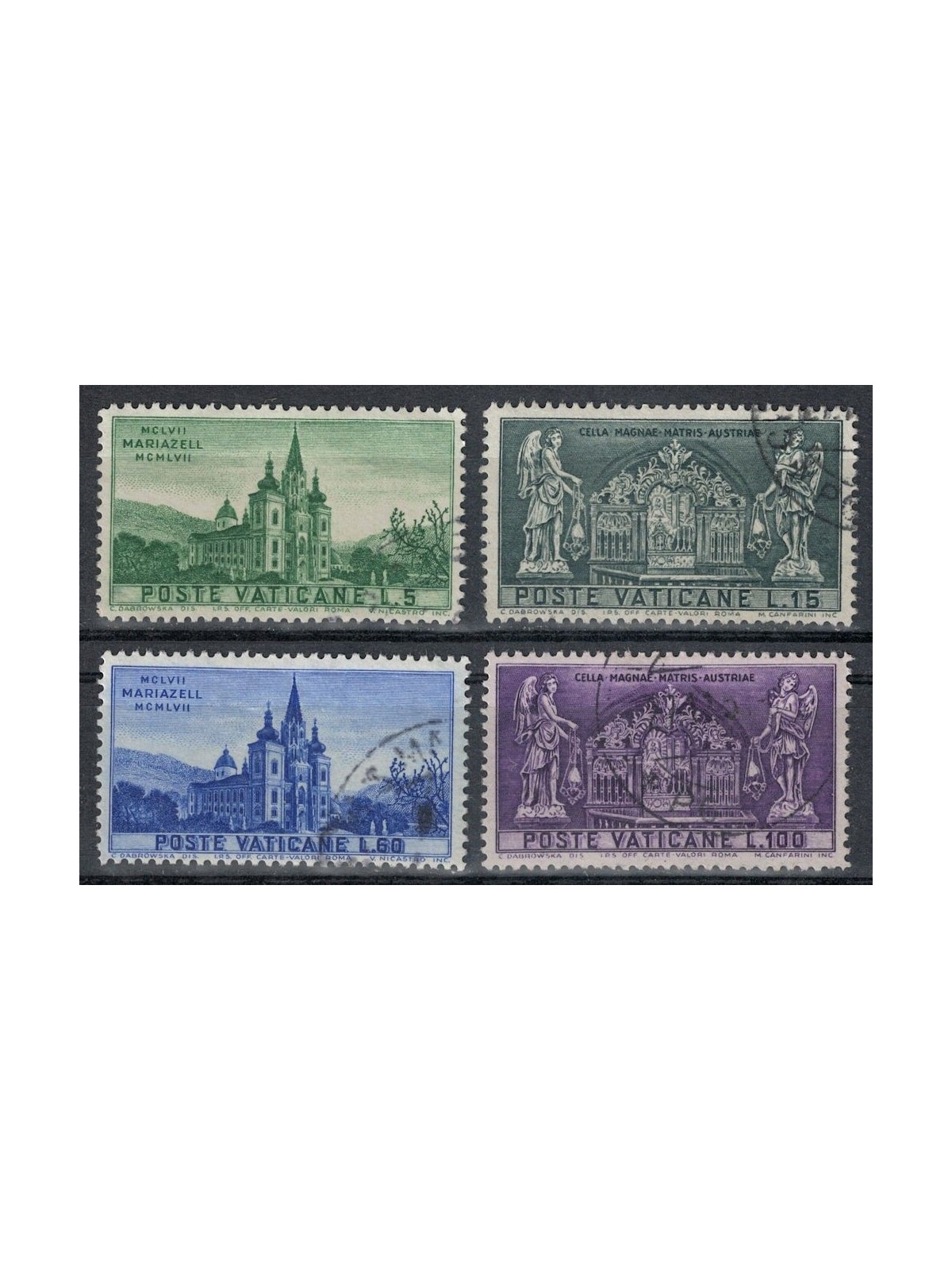VATICAN 1957 Sanctuary of Mariazell 4v us