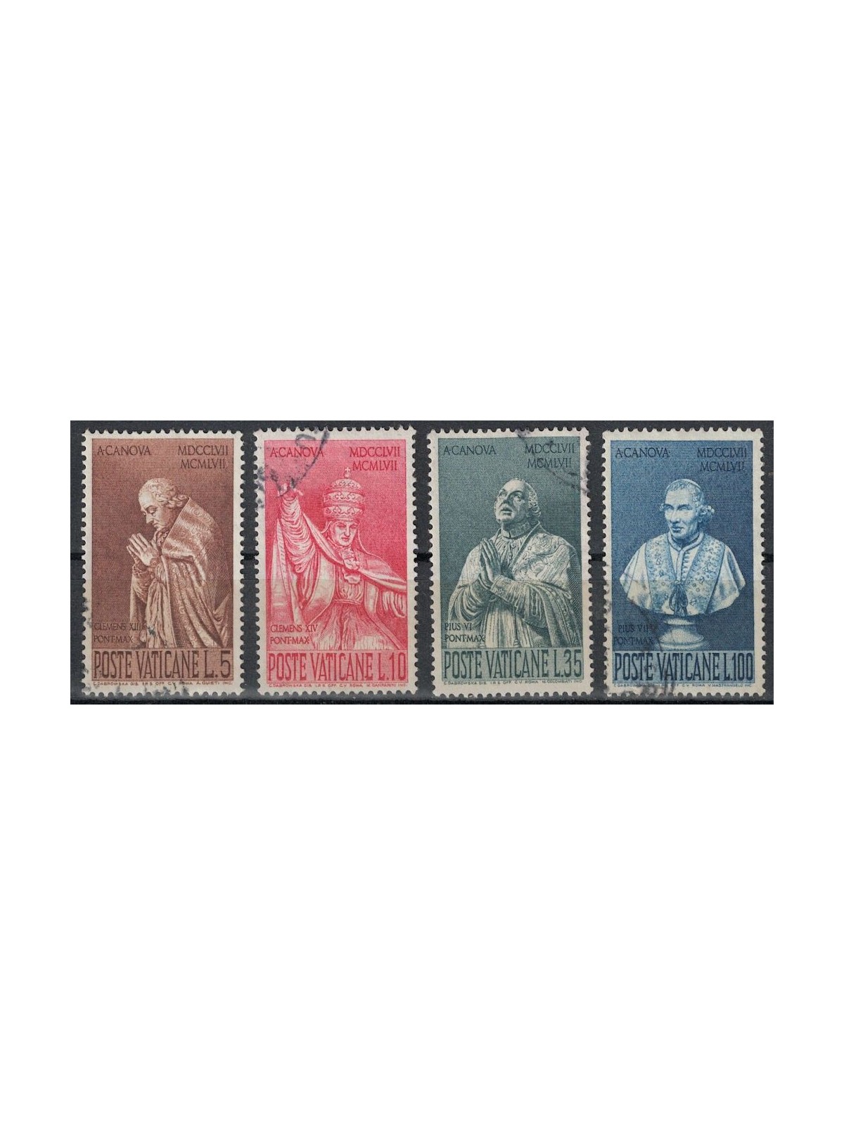 VATICAN 1958 Antonio Canova 4v us