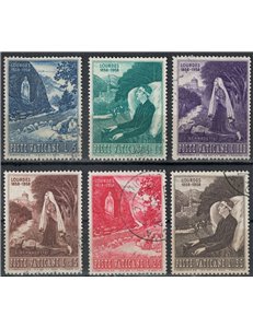 VATICANO 1958 Apparizione della Vergine 6v us