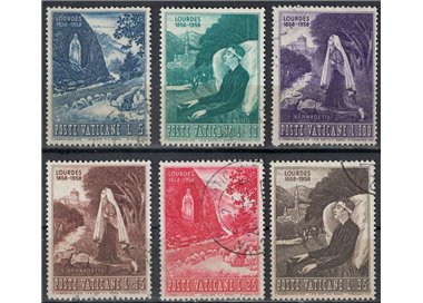 VATICAN 1958 Apparition of the Virgin 6v us