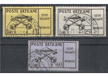 VATICAN 1958 Sede Vacante 3v us