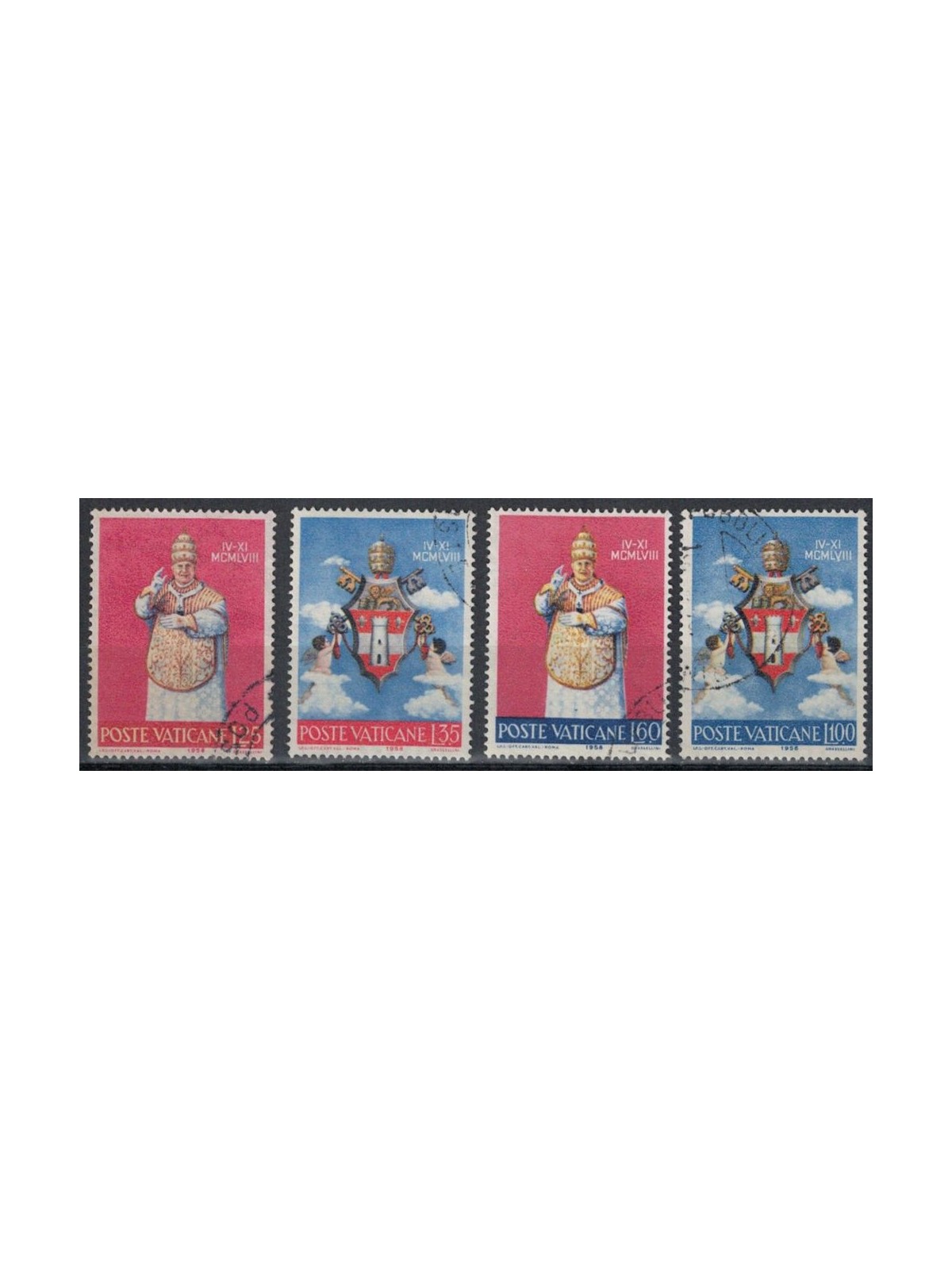 VATICAN 1959 Coronation of John XXIII 4v us