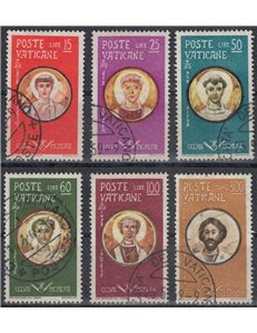 VATICANO 1959 Martiri delle persecuzioni di Valeriano 6v us