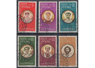 VATICANO 1959 Martiri delle persecuzioni di Valeriano 6v us