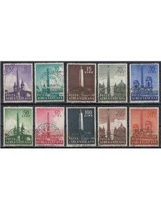 VATICAN 1959 Obelisks (airmail) 10v us