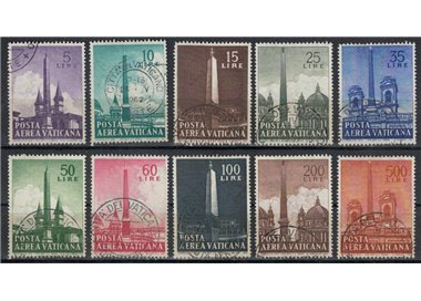 VATICAN 1959 Obelisks (airmail) 10v us
