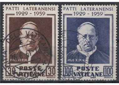 VATICANO 1959 Patti Lateranensi 2v us