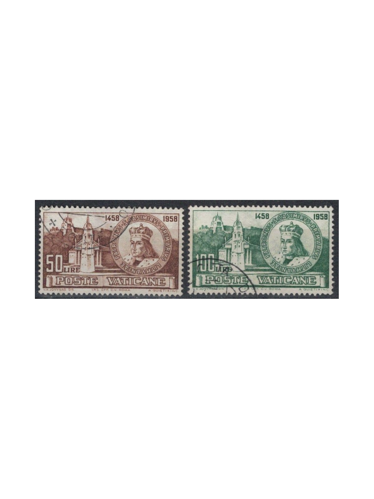 VATICAN 1959 San Casimir 2v us