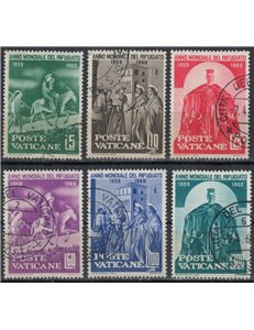 VATICANO 1960 Anno mondiale del rifugiato 6v us