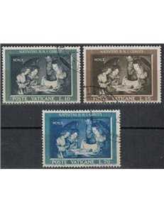 VATICANO 1960 Natale 3v us