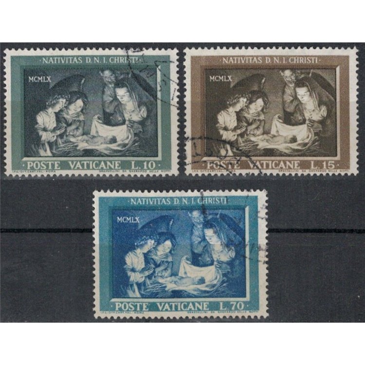 VATICANO 1960 Natale 3v us