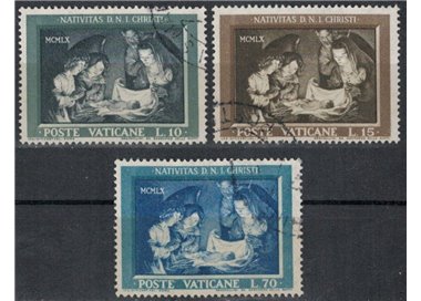 VATICANO 1960 Natale 3v us