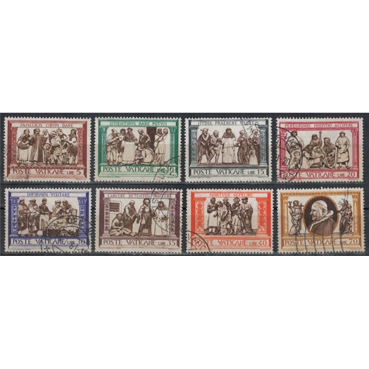 VATICAN 1960 Works of Mercy 8v us